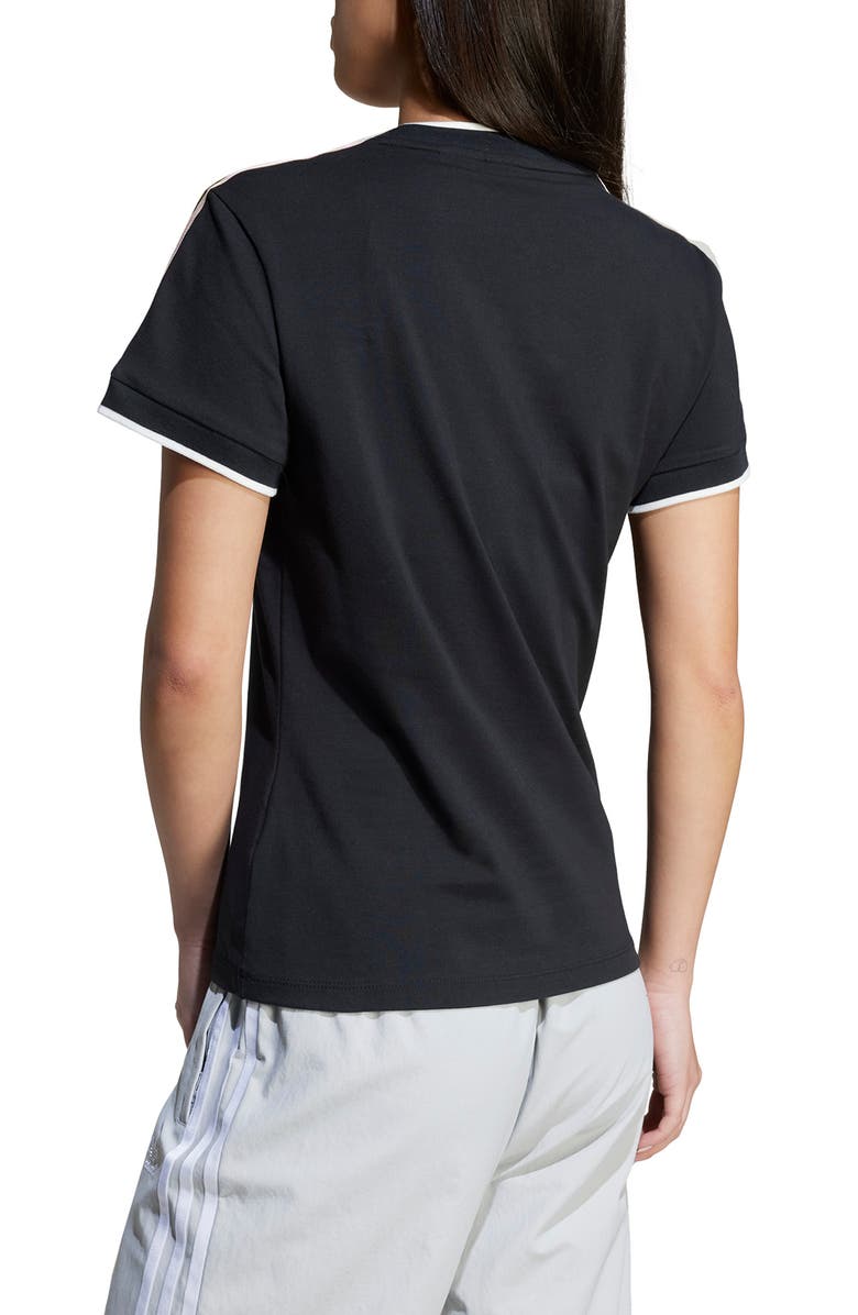 adidas Originals 3-Stripes Cotton Graphic T-Shirt, Alternate, color, Black