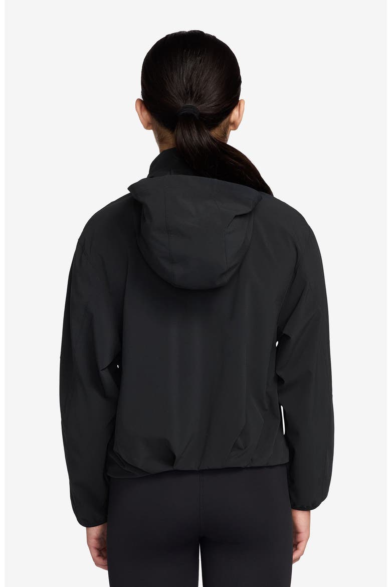 Kids' Mavn Dri-FIT Hooded Zip-Up Jacket, Alternate, color, 010 BLACK/BLCK/REFLECTIVE SILV