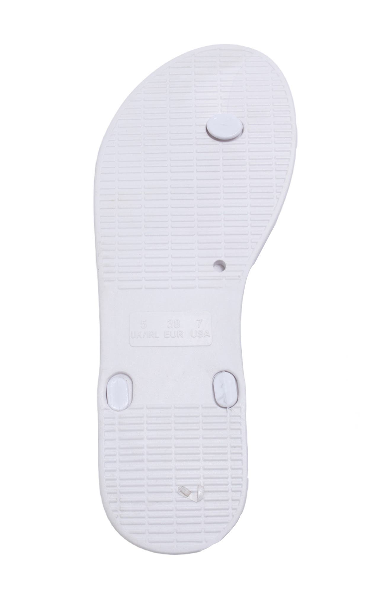Lion Charm T-Strap Sandal, Alternate, color, WHITE