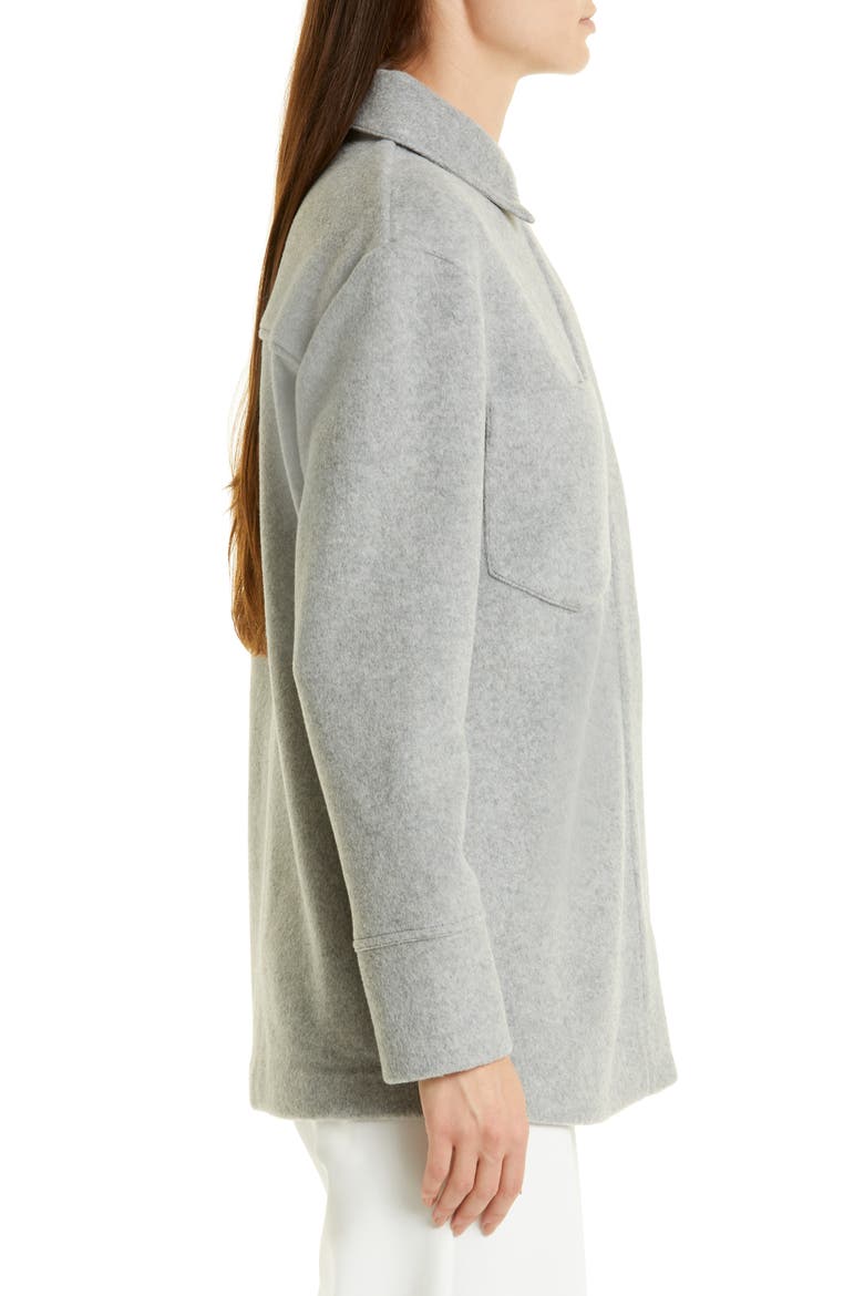 Oversize Cotton Blend Shirt Jacket, Alternate, color, MED H GREY