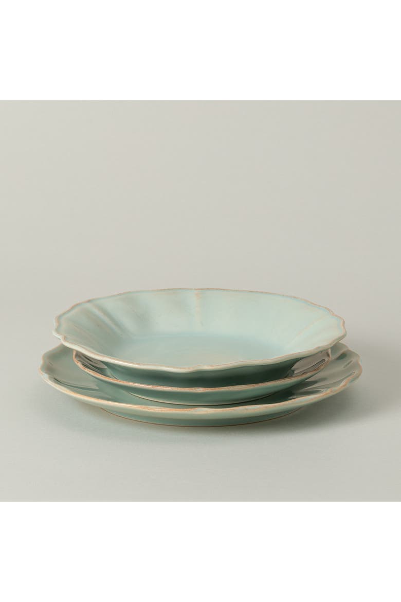 Alentejo 12-pc place setting w/ pasta plate, Alternate, color, Turquoise