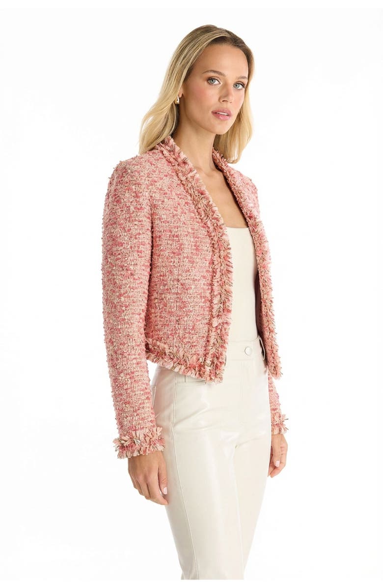 The Noli Shop Florence Tweed Jacket, Alternate, color, Rose