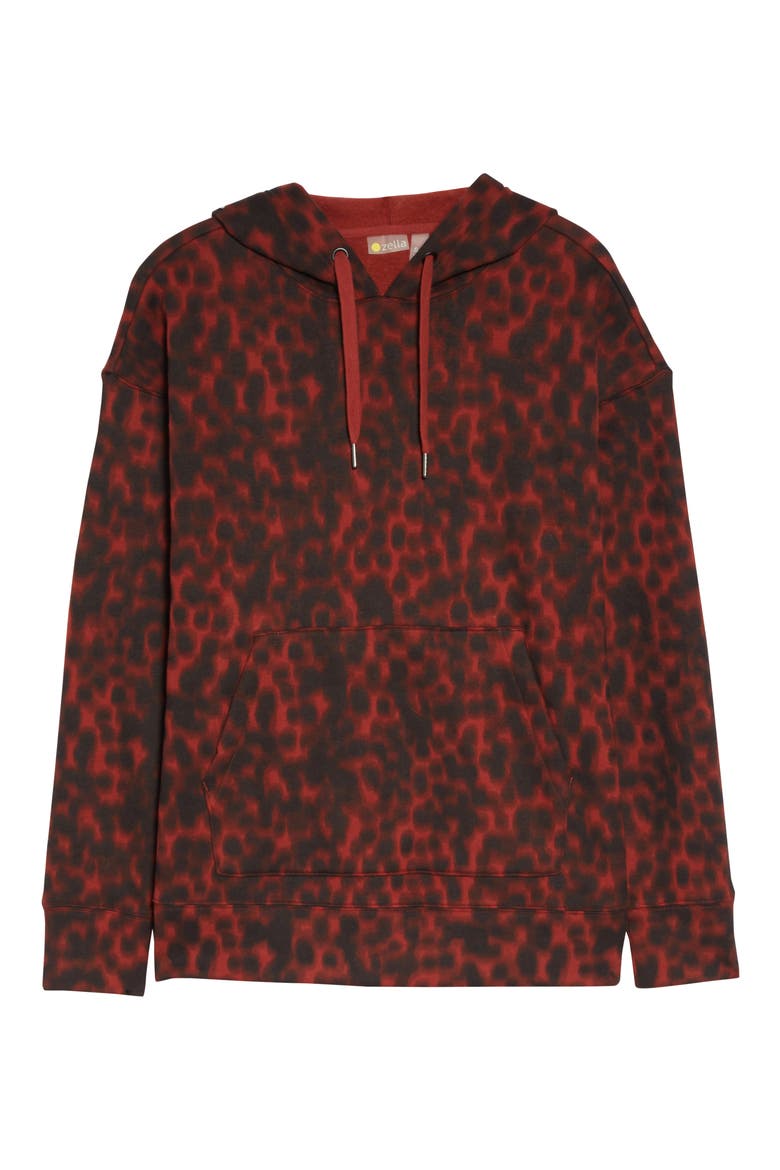 Cara Hoodie, Alternate, color, RUST MADDER TORTOISE PRINT