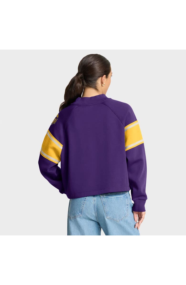FANATICS Women's Fanatics Purple Minnesota Vikings Oversized Hometown Toss Sweep Mock Neck Pullover, Alternate, color, Purple