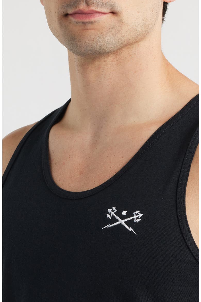 Go-To II Stock Cotton Tank, Alternate, color, BLACK