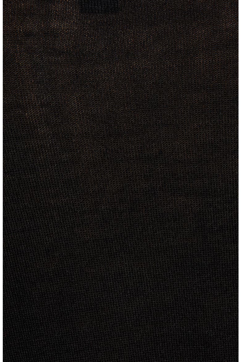 V-Neck Merino Wool Blend Sweater, Alternate, color, BLACK