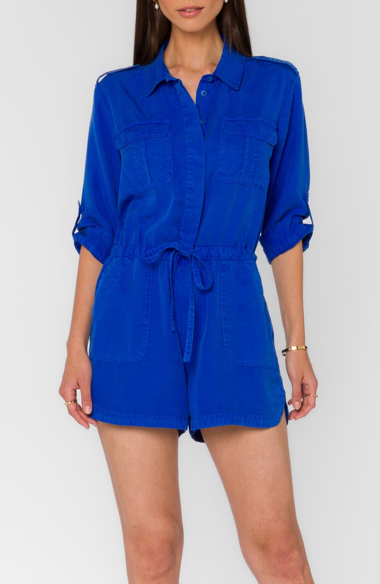 VELVET HEART Luba Roll Tab Romper, Main, color, 