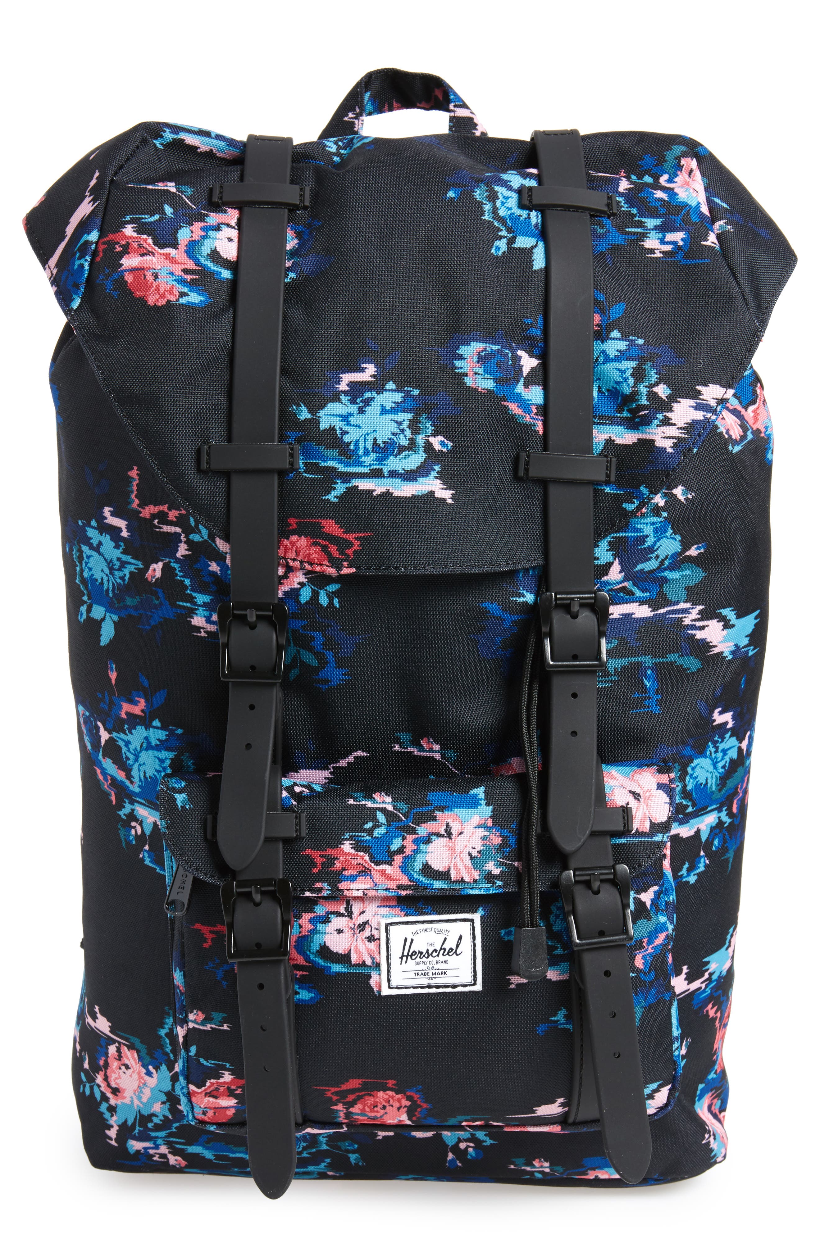 Little America - Mid Volume Backpack, Main, color, FLORAL BLUR
