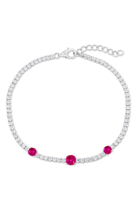 Round Cubic Zirconia Tennis Bracelet