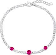 SIMONA Round Cubic Zirconia Tennis Bracelet