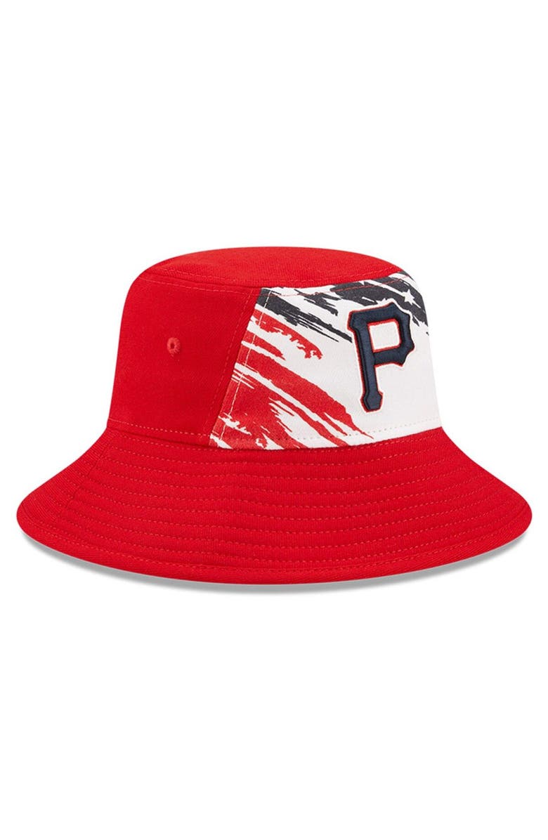 New Era Men's New Era Red Pittsburgh Pirates 2022 4th of July Bucket Hat, Alternate, color, Red