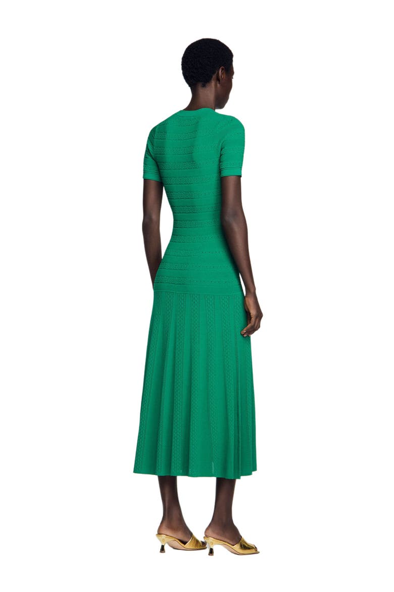 Knit maxi dress, Alternate, color, Emeuraude green