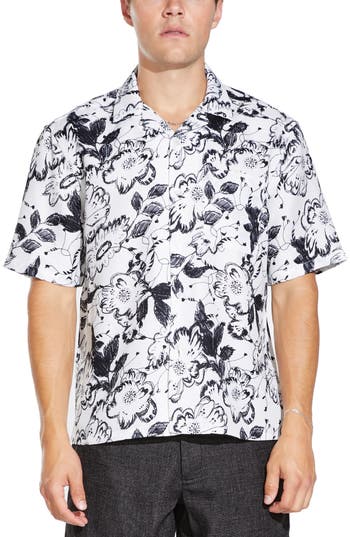 Civil Society Sonicur Textured Camp Shirt In White