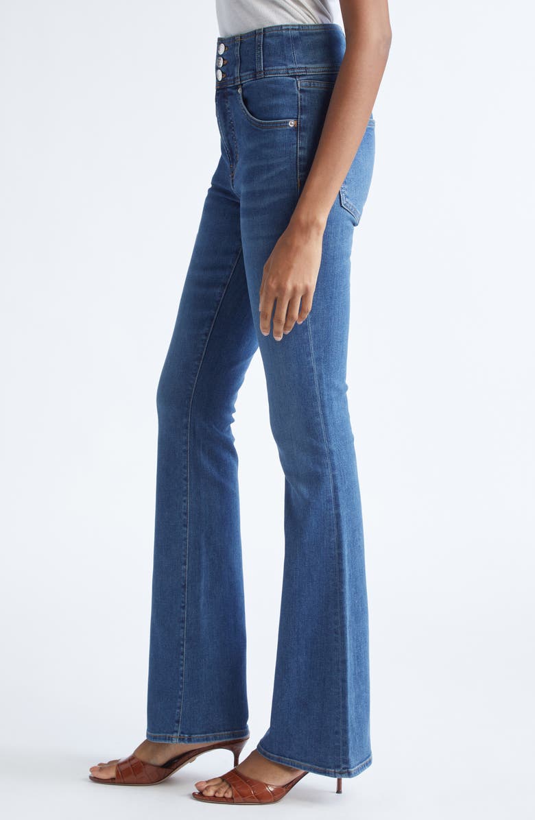 Veronica Beard Beverly High Waist Skinny Flare Jeans, Alternate, color, Vintage Rain