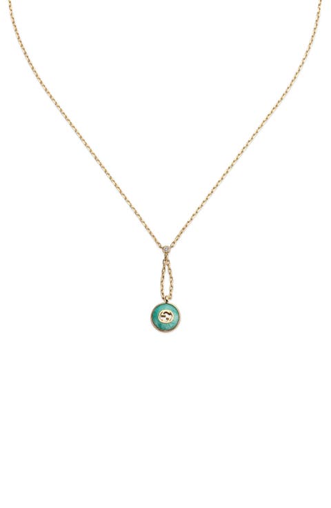Interlocking GG 18K Gold & Diamond Y-Necklace