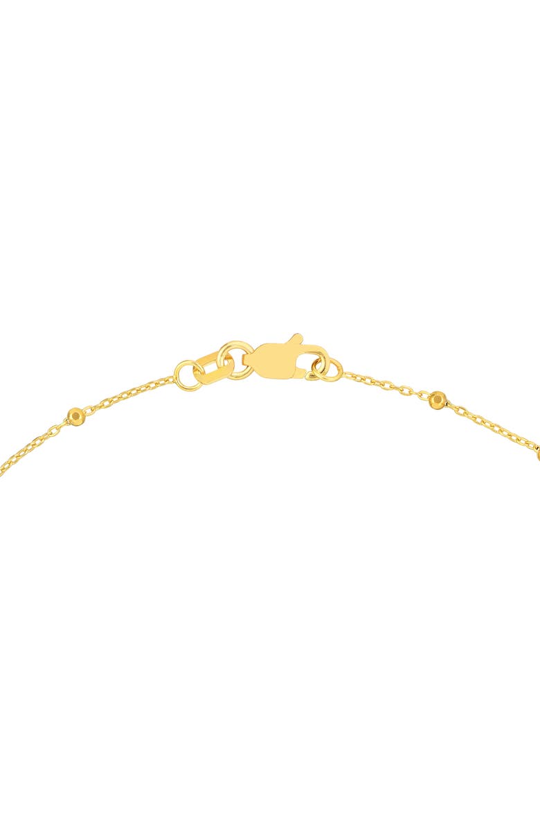 HAWLEY ST 14K Gold Beaded Station Anklet, Alternate, color, 