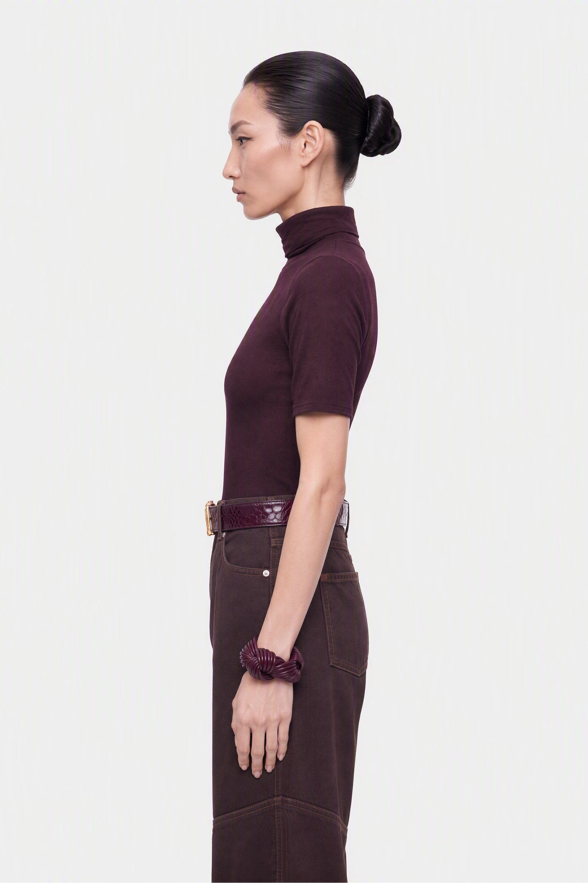 Nocturne Barrel Leg Panelled Jeans (Women) | Nordstrom