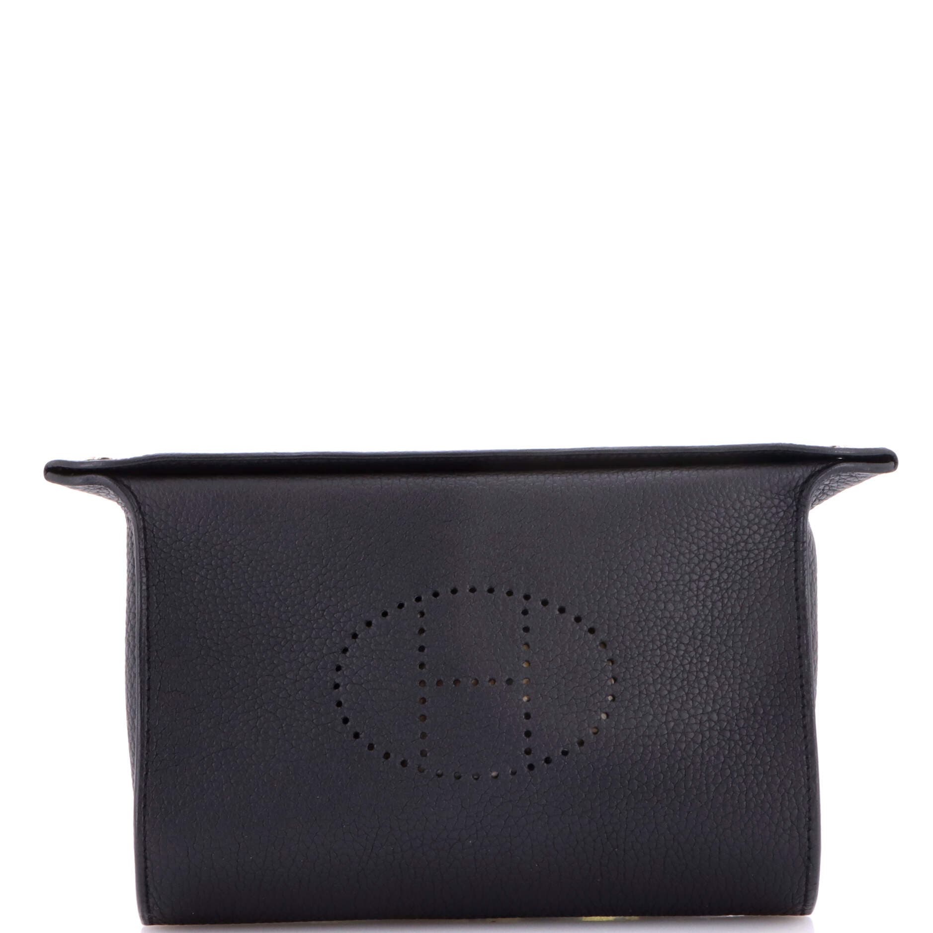 Pre-Owned Hermes Videpoches Bag Togo, Main, color, Noir