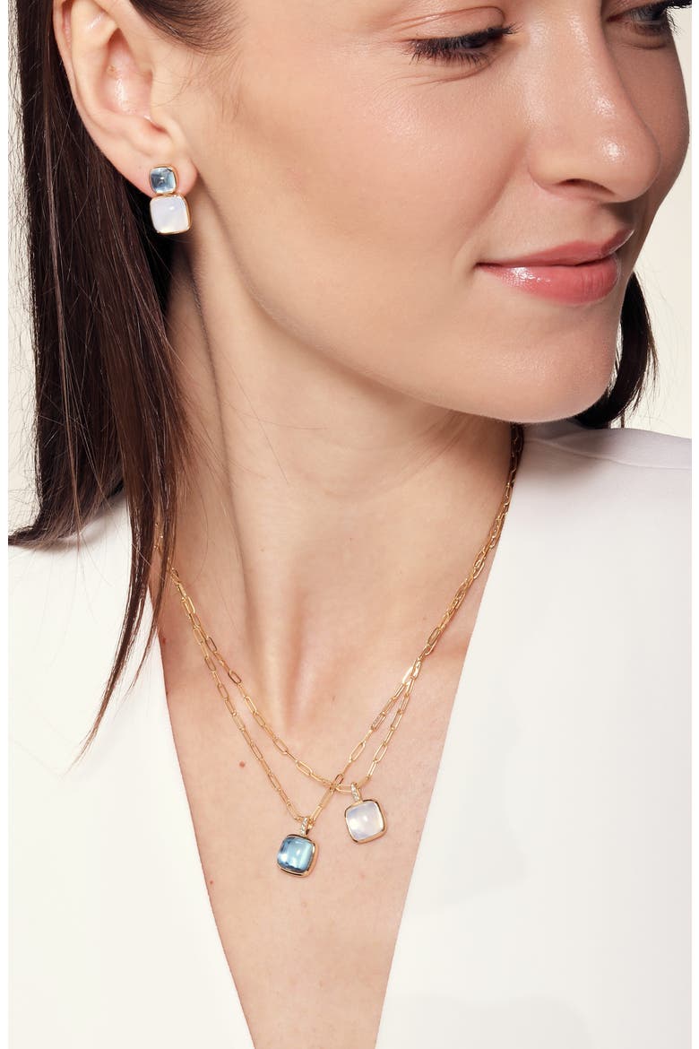 Cirra Petite Quad Necklace, Alternate, color, Moon Quartz