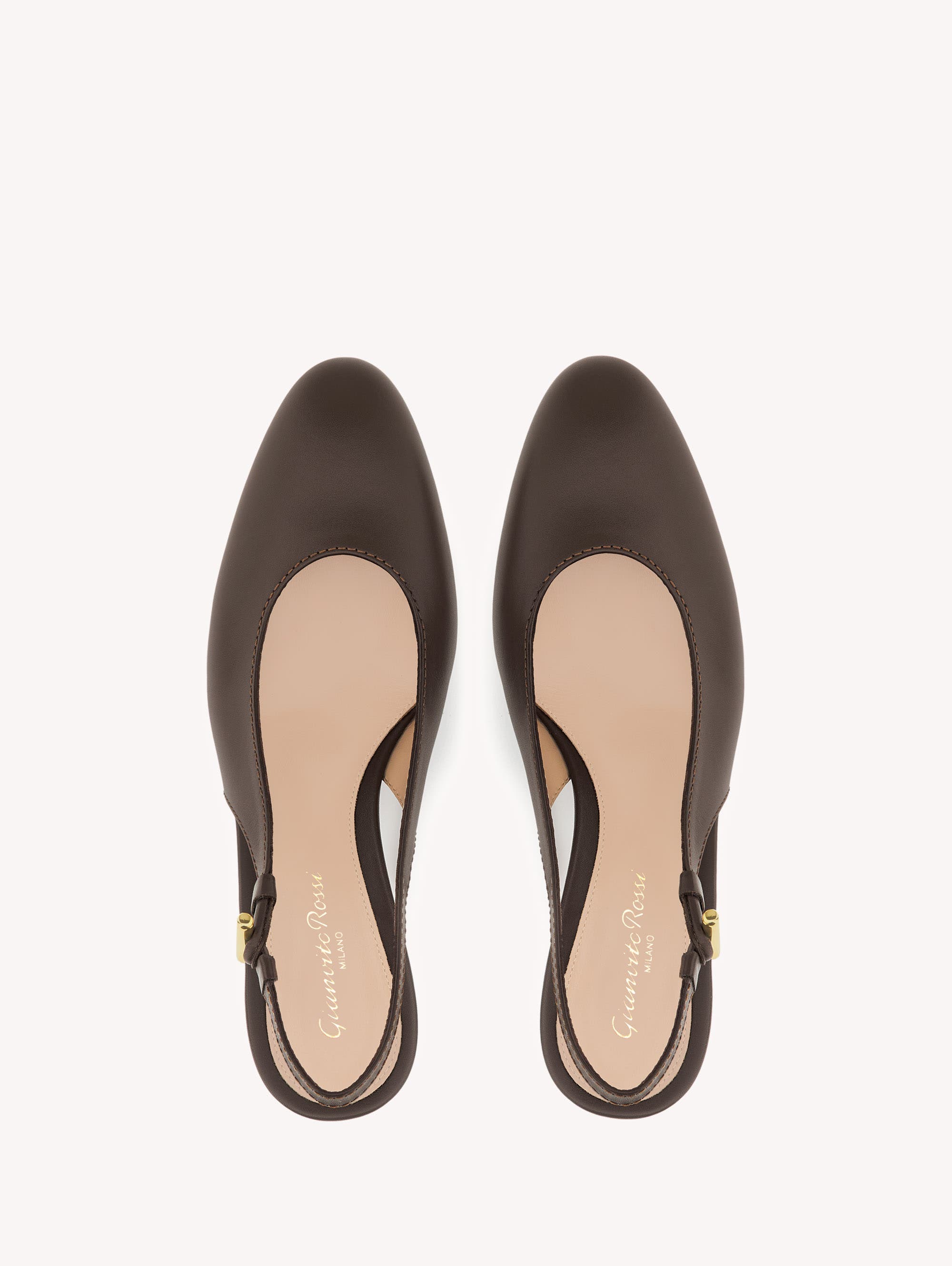 Gianvito Rossi Anais Slingback, Alternate, color, Brown Calf Leather