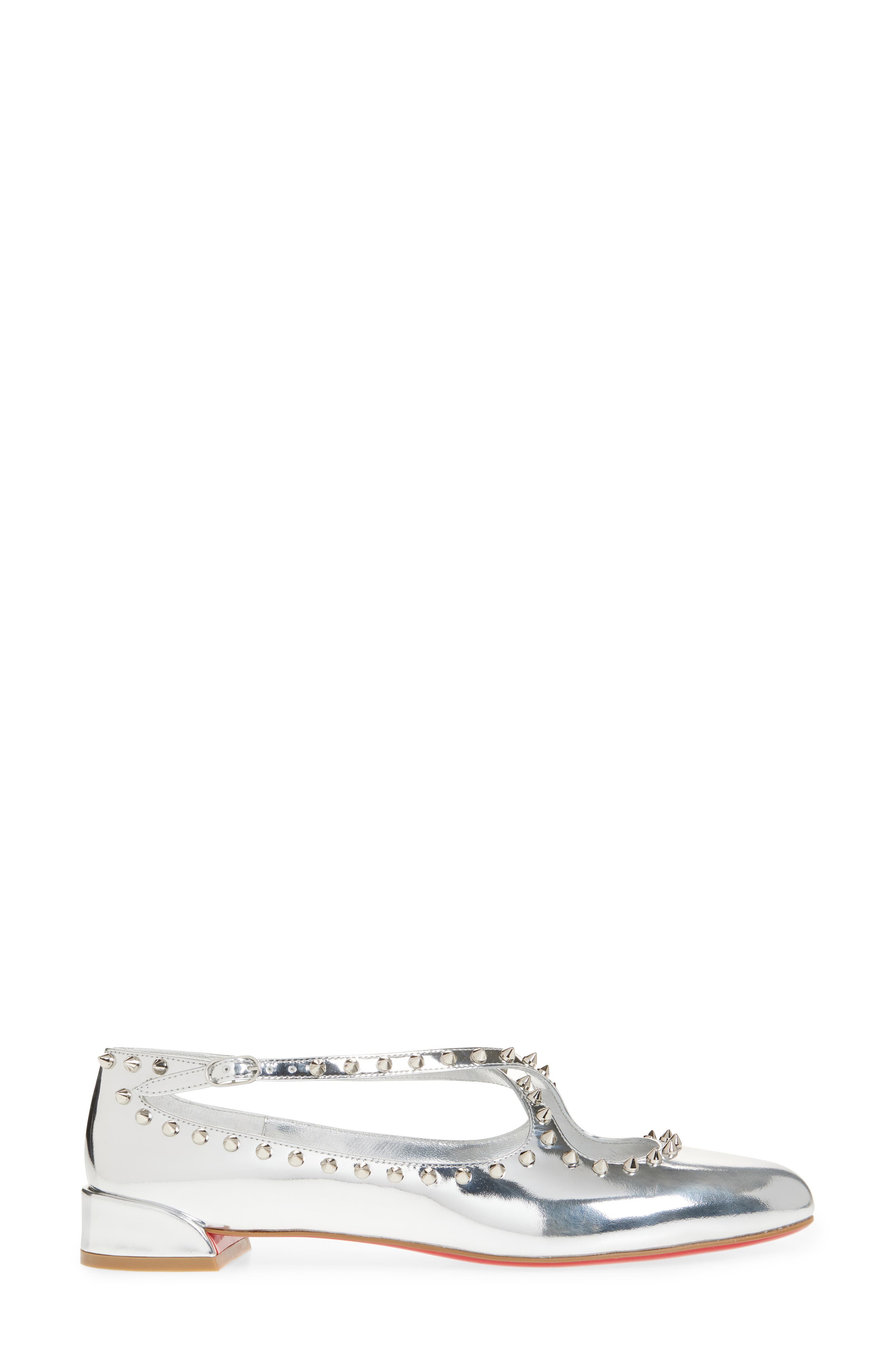 Pilouta Jane Mary Jane Flat, Alternate, color, SILVER/ SILVER