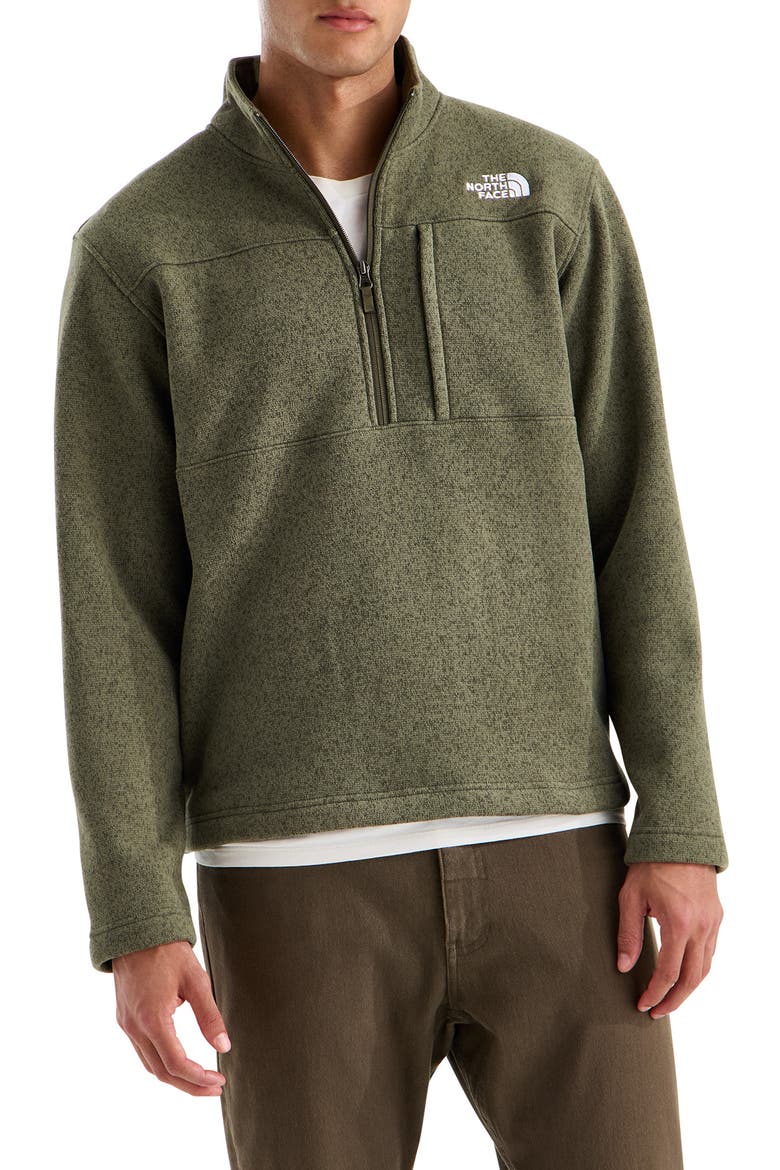Gordon Lyons Half Zip Fleece Pullover, Main, color, NEW TAUPE GREEN HEATHER