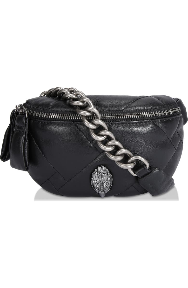 Kurt Geiger London Kensington Leather Belt Bag, Main, color,