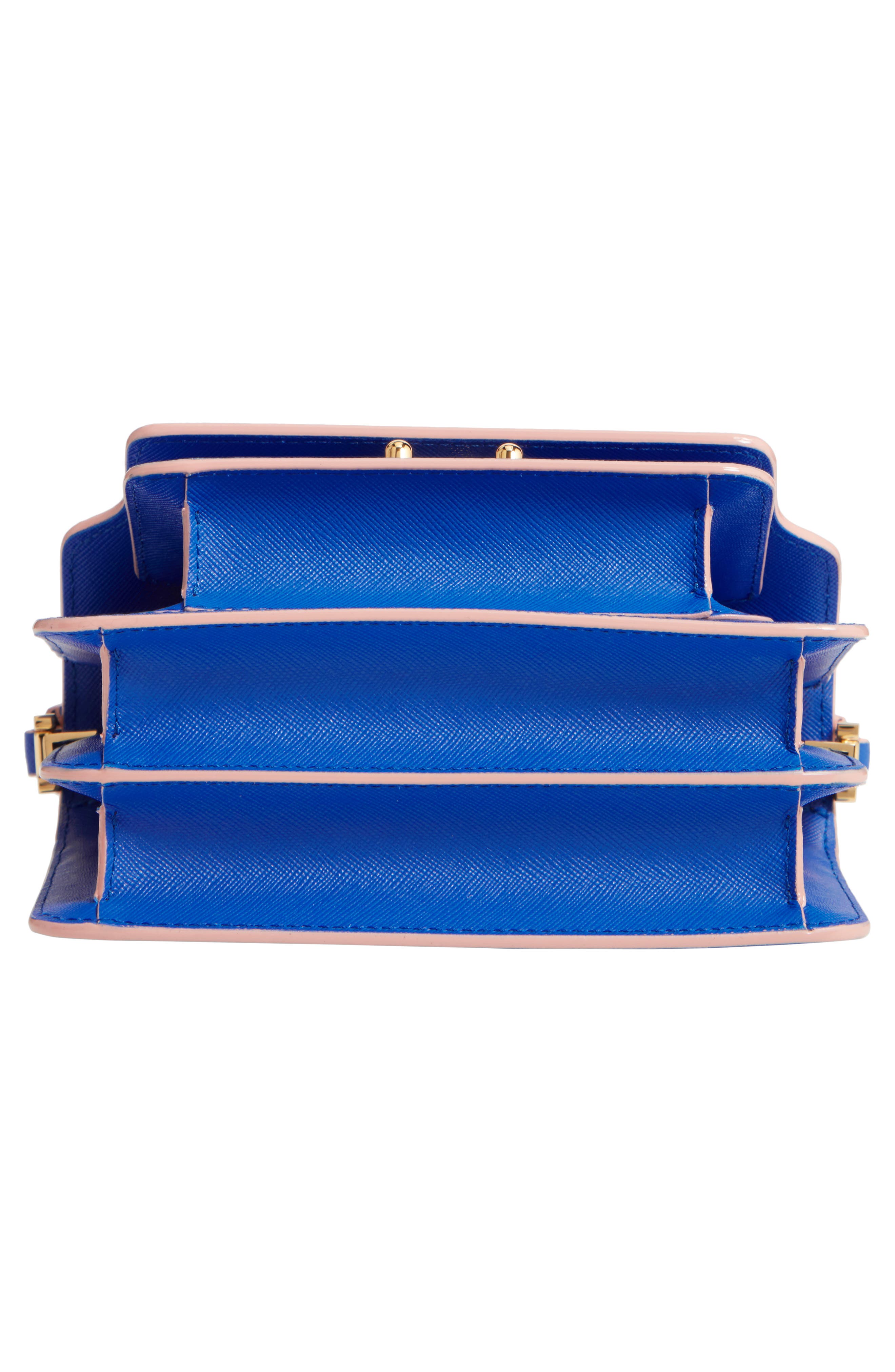 Marni Small Trunk Leather Shoulder Bag, Alternate, color, 