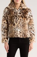 JASON WU Leopard Faux Fur Jacket
