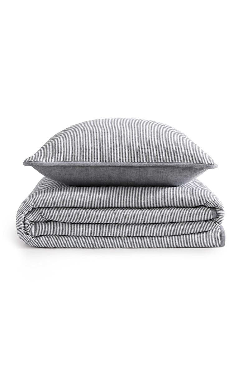 Ithaca Stripe Quit & Shams Set, Main, color, NAVY
