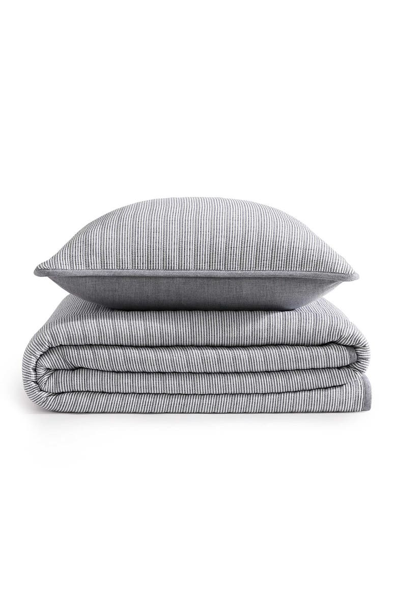 Tommy Hilfiger Ithaca Stripe Quit & Shams Set, Main, color, Navy