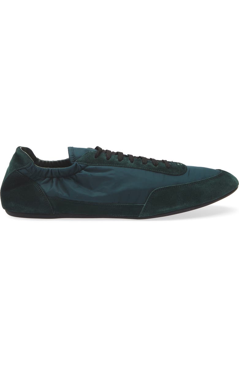 Prada Collapse Mixed Media Low Top Sneaker, Alternate, color, Abete