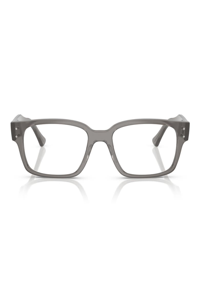 51mm Square Optical Glasses, Main, color, TRANSPARENT GREY