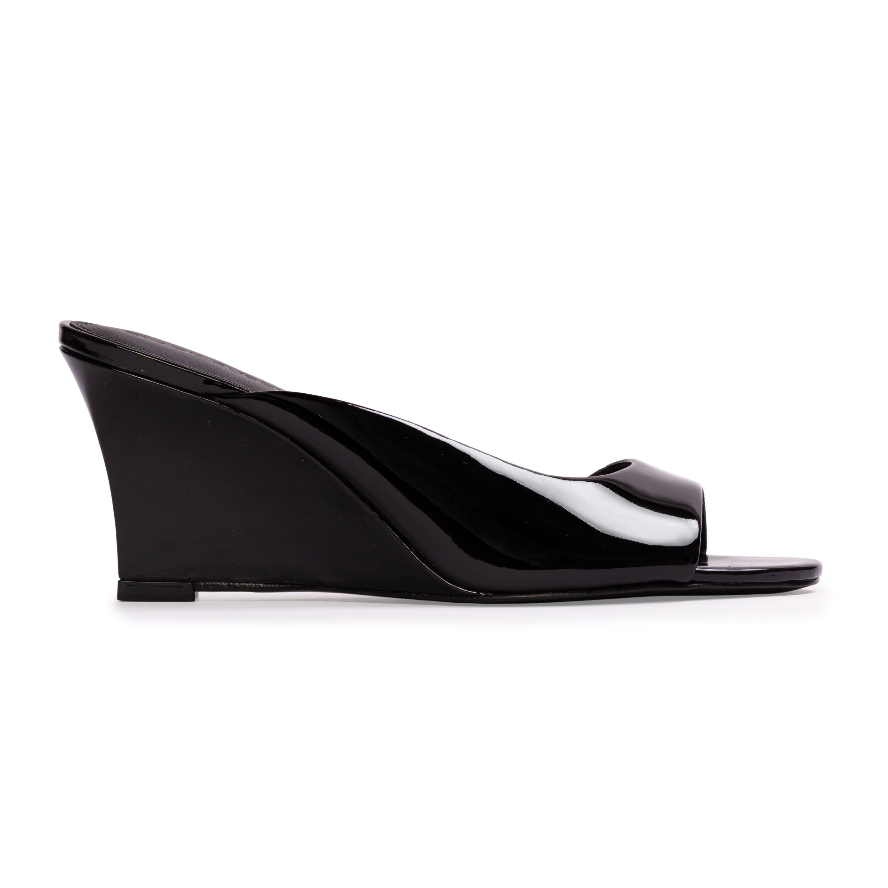 BLACK SUEDE STUDIO Arisha 70 Mule, Main, color, Black Patent Leather