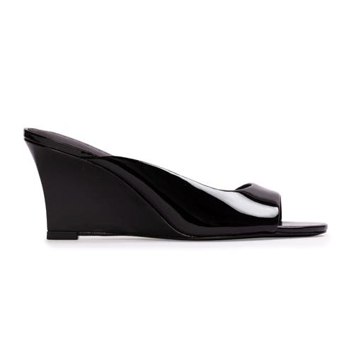 BLACK SUEDE STUDIO Arisha 70 Mule in Black Patent Leather at Nordstrom, Size 38.5