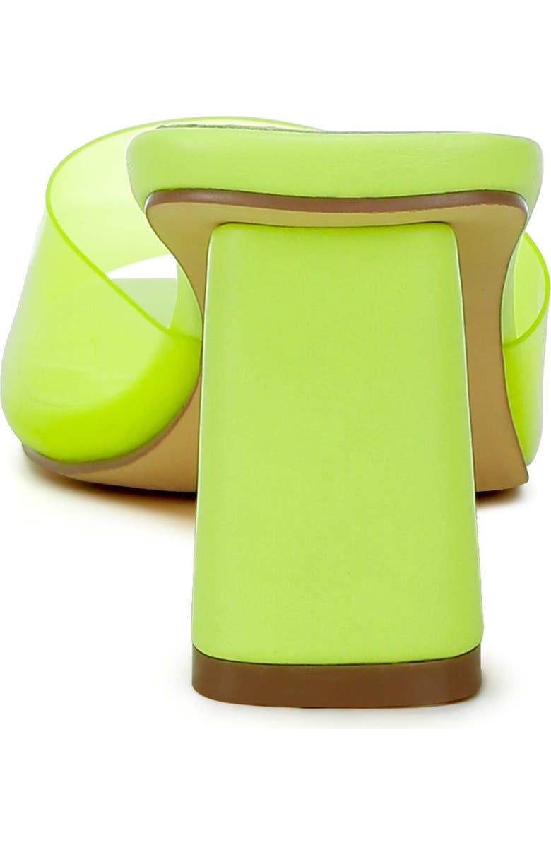 LONDON RAG Clear Flirt Slide Sandal, Alternate, color, Lime