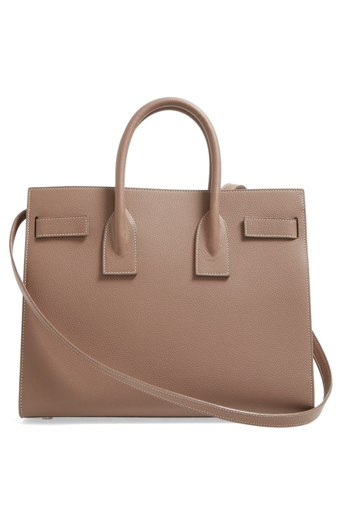 Saint Laurent Small Sac de Jour Calfskin Leather Tote, Alternate, color, 