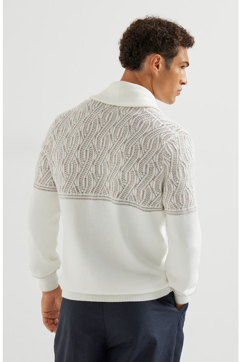 Jacquard cardigan, Alternate, color, Panama