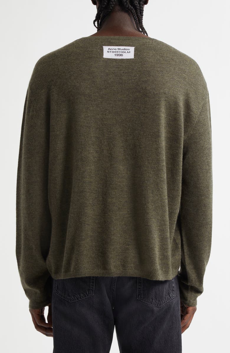 Acne Studios Cashmere Sweater, Alternate, color, Khaki Green