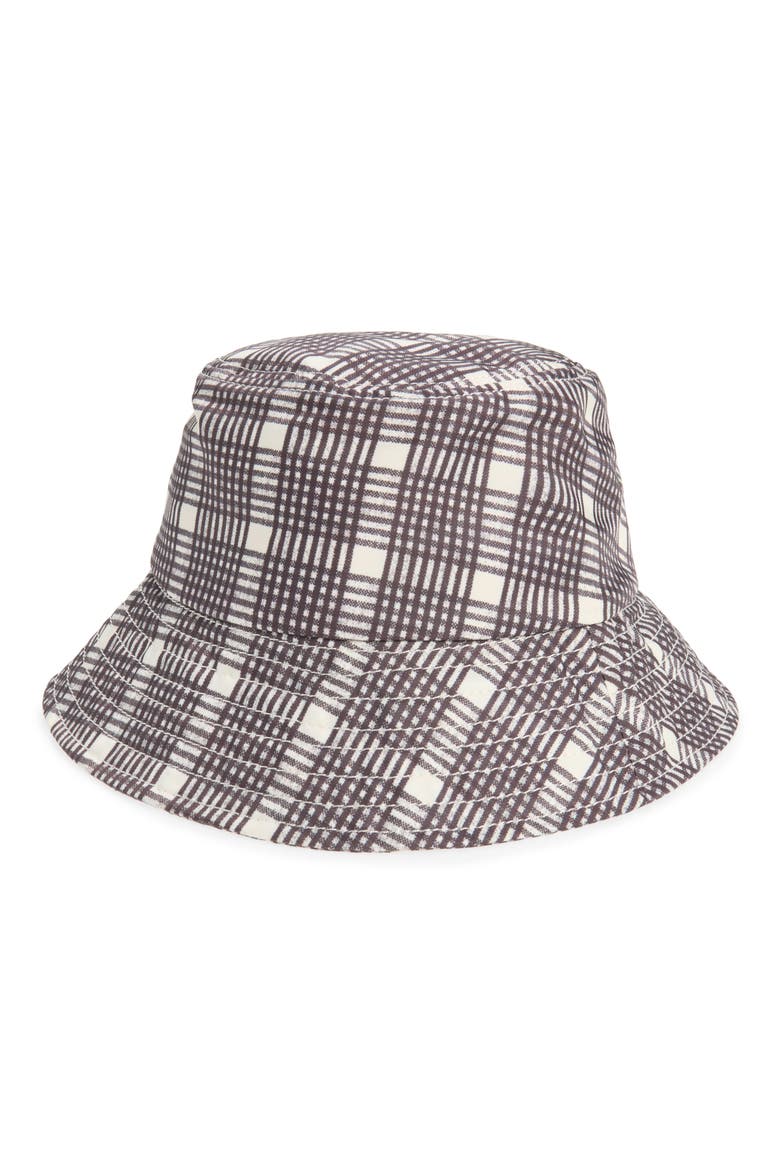 Ivy Bucket Hat, Main, color, CHOCOLATE PLAID