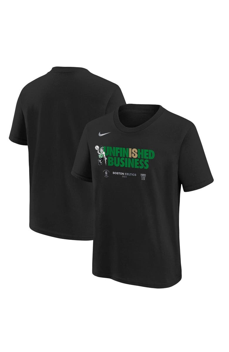 Nike Youth Nike  Black Boston Celtics 2023 NBA Playoffs Mantra T-Shirt, Main, color, 