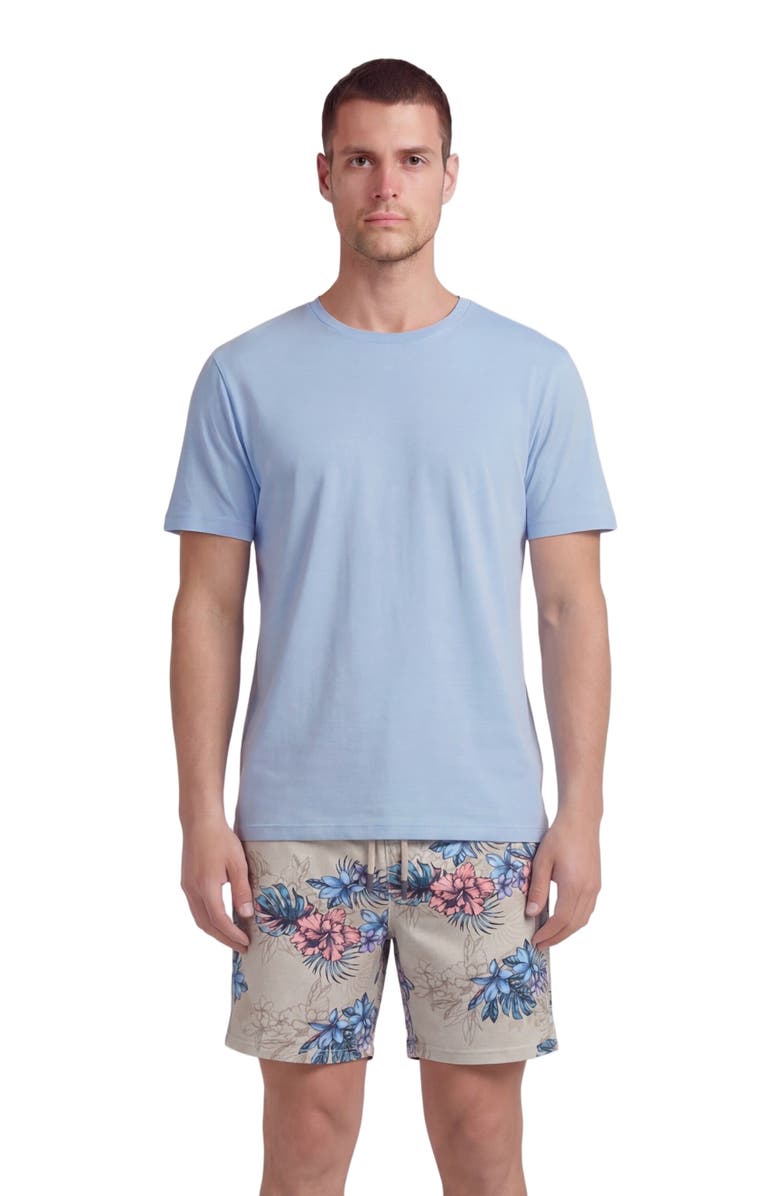 Lords of Harlech Exotic Floral Mens Lounge Short, Main, color, Exotic Floral Neutral