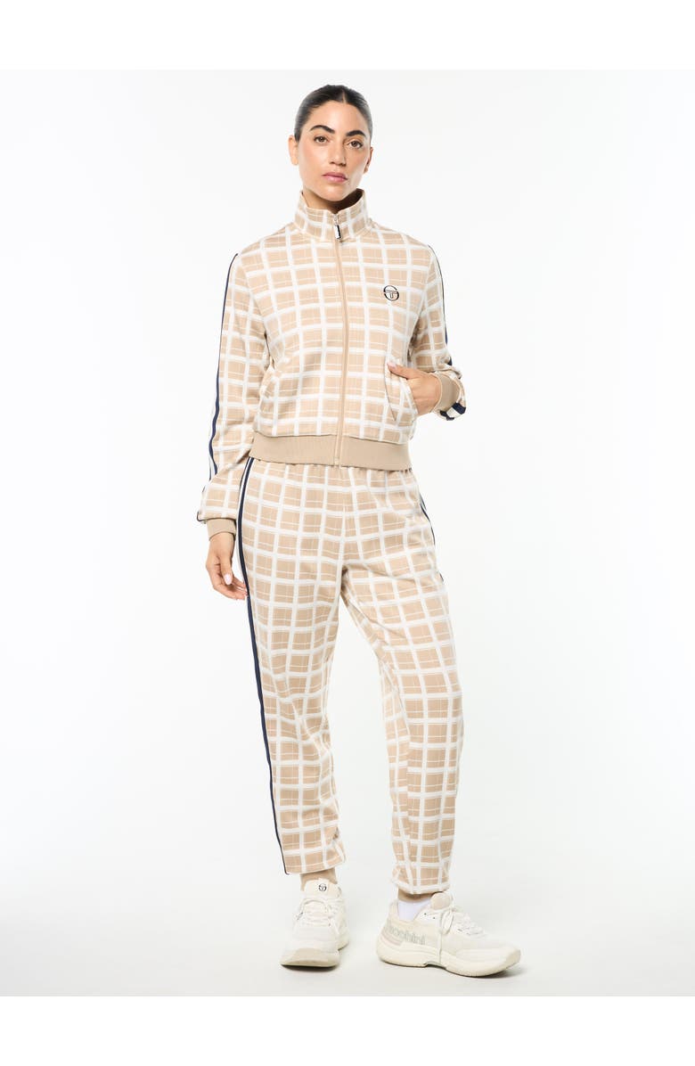 Sergio Tacchini Women's Damarindo Check Track Jacket, Alternate, color, Humus