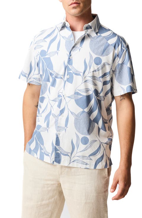 Carrington Floral Short Sleeve Button-Up Shirt