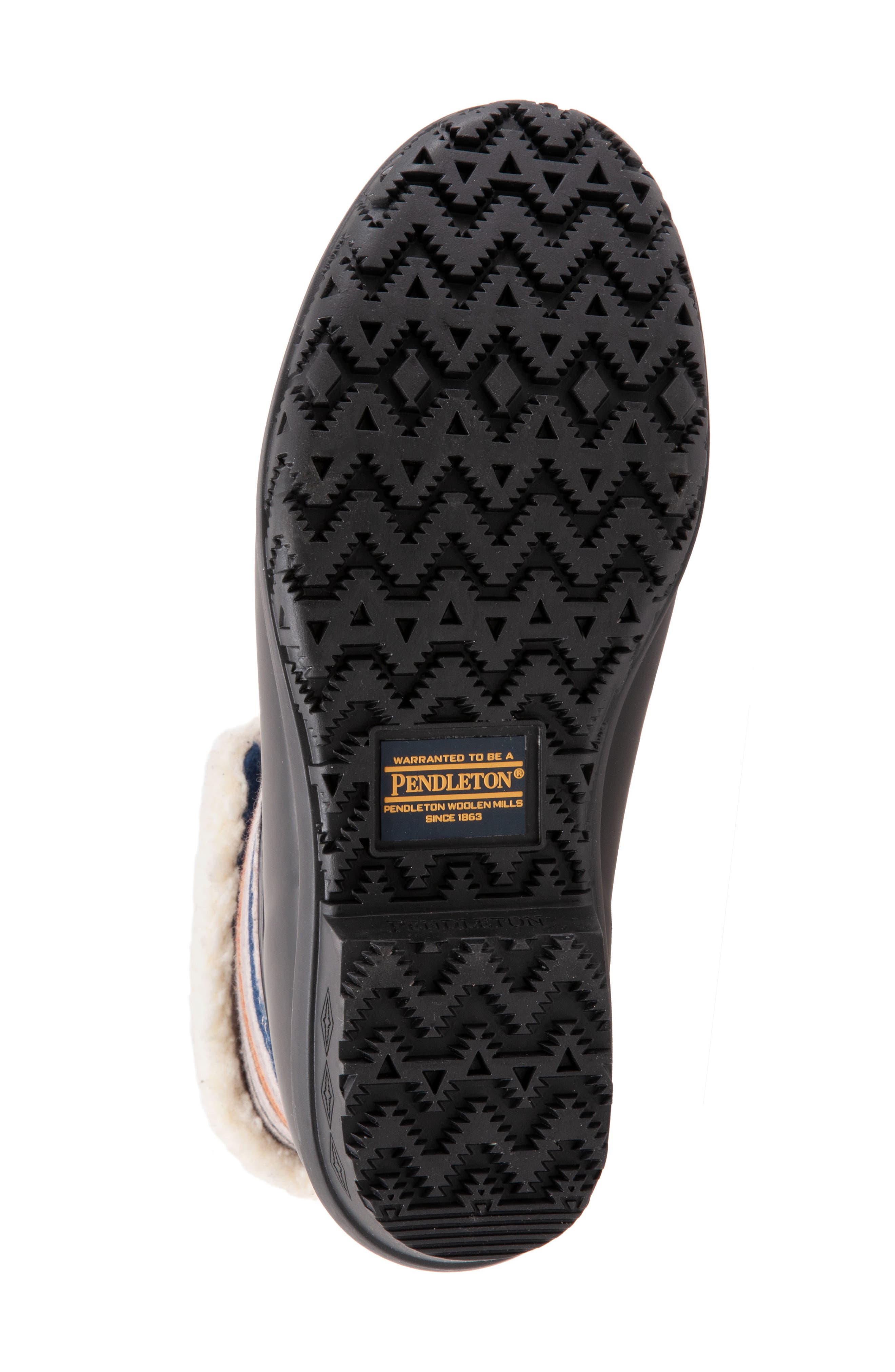 Pendleton Bridger Stripe Waterproof Faux Shearling Lined Boot, Alternate, color, 