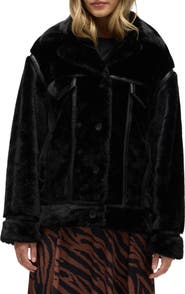 NVLT Western Faux Fur Jacket