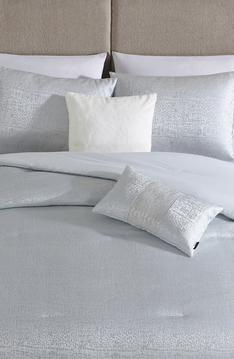 Tahari Sterling 5-Piece Comforter Set, Alternate, color, Ice