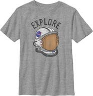 NASA Boy's NASA Explore Helmet Graphic T-Shirt