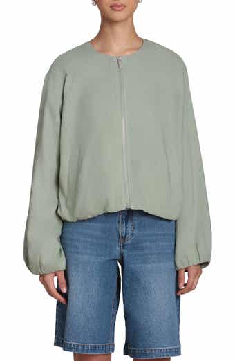 Bubble Sleeve Full Zip Jacket