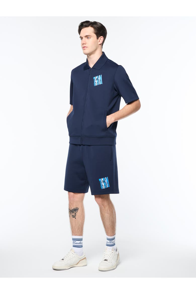 Urso Short Sleeve Track Jacket, Alternate, color, MARITIME BLUE